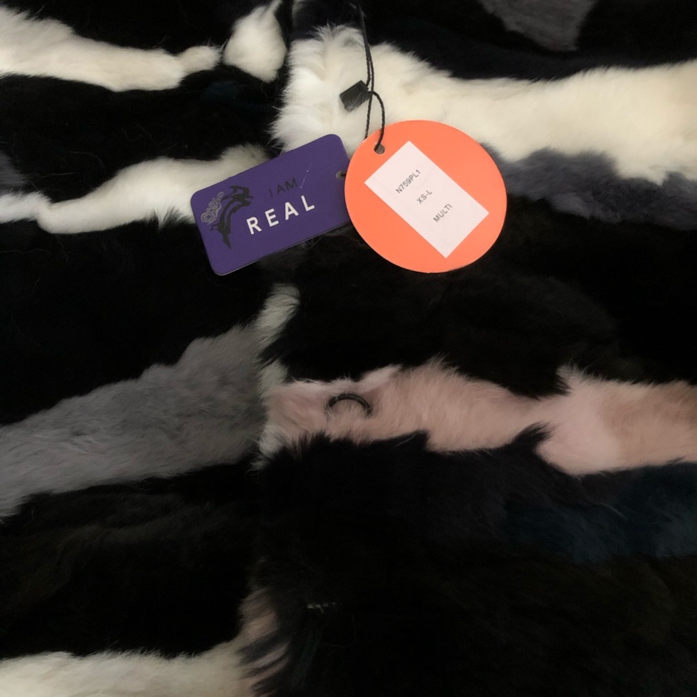 P.Luca Cropped Rabbit Fur Jacket - Picture 4 of 7